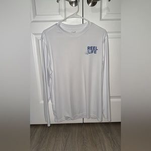 reel life men’s breathable white shirt